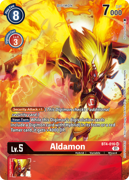 Aldamon [BT4-016] (1-Year Anniversary Box Topper) [Promotional Cards] | Enigma On Main