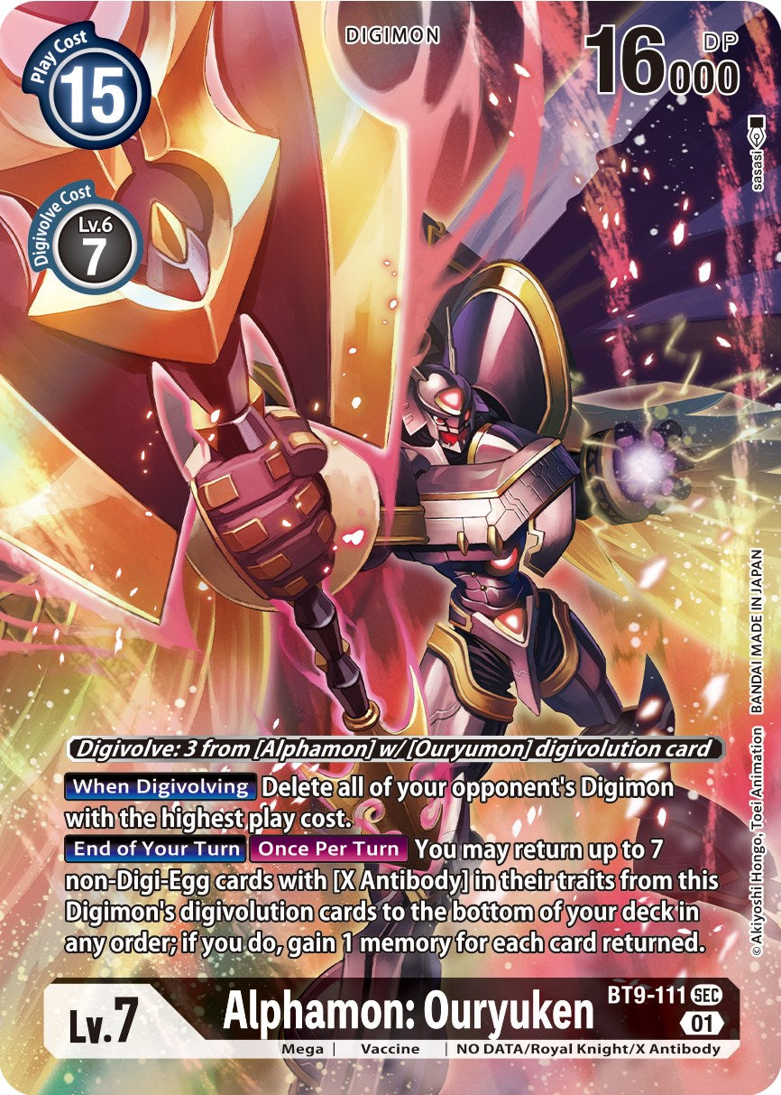 Alphamon: Ouryuken [BT9-111] (Alternate Art) [X Record] | Enigma On Main