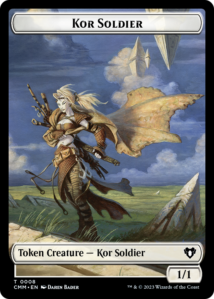 Kor Soldier Token [Commander Masters Tokens] | Enigma On Main