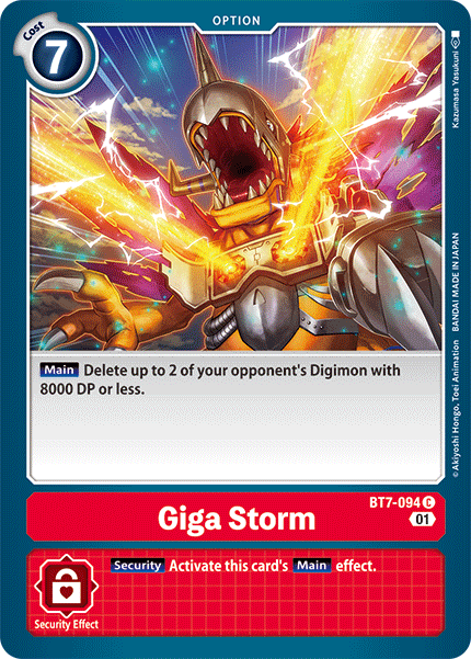 Giga Storm [BT7-094] [Next Adventure] | Enigma On Main