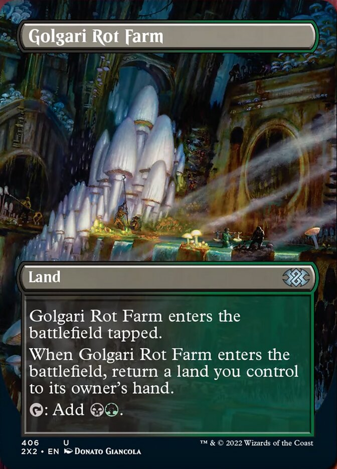 Golgari Rot Farm (Borderless Alternate Art) [Double Masters 2022] | Enigma On Main