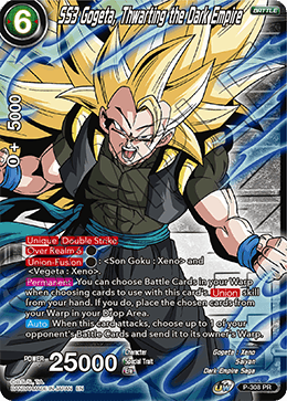 SS3 Gogeta, Thwarting the Dark Empire (Winner Stamp) (P-308_PR) [Tournament Promotion Cards] | Enigma On Main