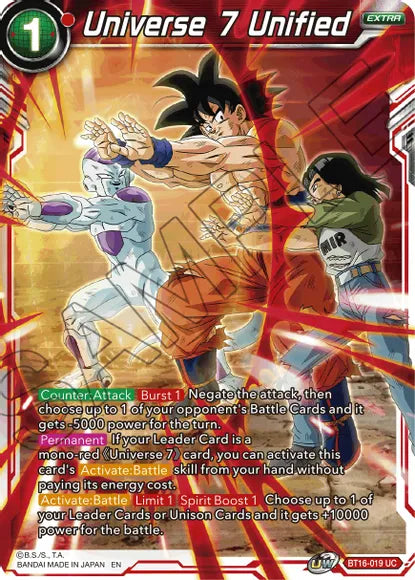 Universe 7 Unified (BT16-019) [Realm of the Gods] | Enigma On Main