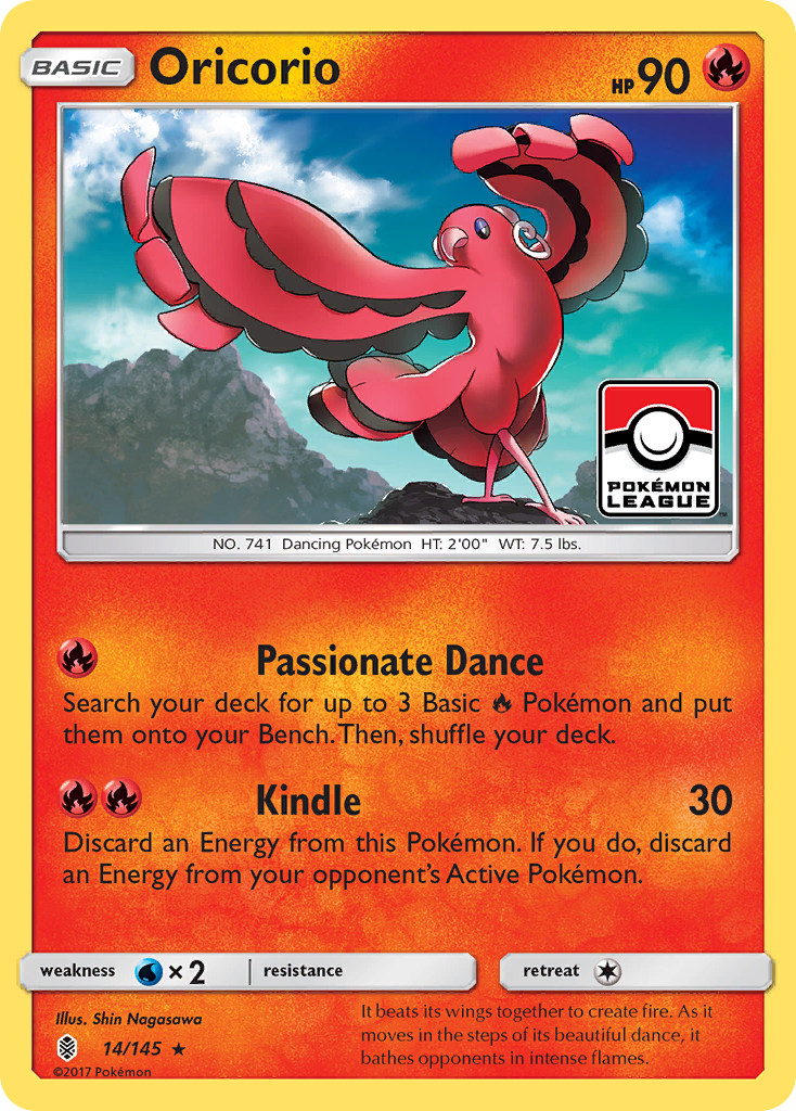 Oricorio (14/145) [Sun & Moon: Guardians Rising] | Enigma On Main