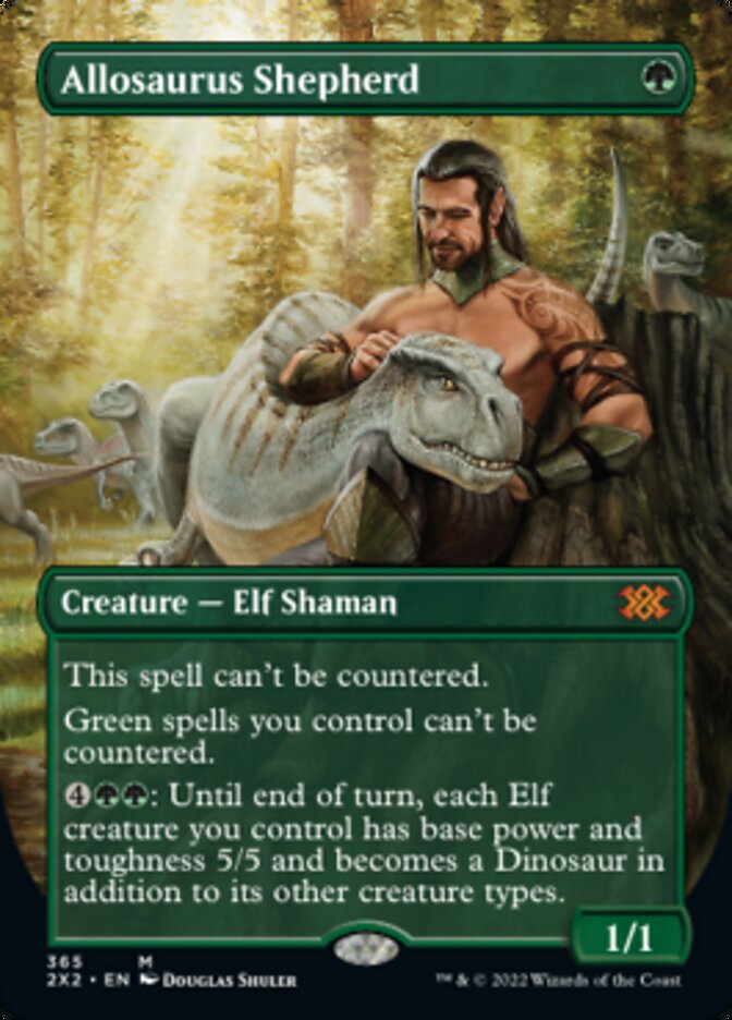 Allosaurus Shepherd (Borderless Alternate Art) [Double Masters 2022] | Enigma On Main