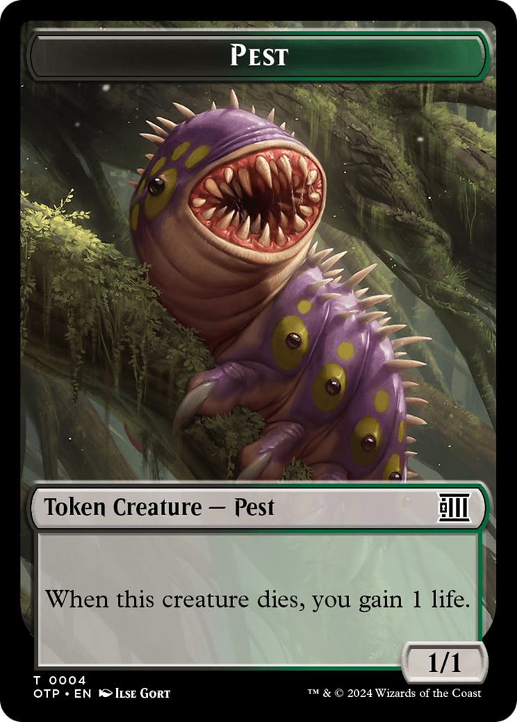 Pest // Plot Double-Sided Token [Outlaws of Thunder Junction: Breaking News Tokens] | Enigma On Main