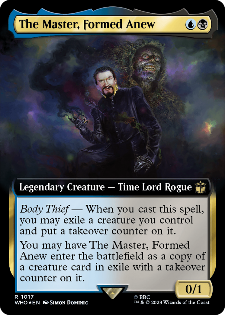 The Master, Formed Anew (Extended Art) (Surge Foil) [Doctor Who] | Enigma On Main