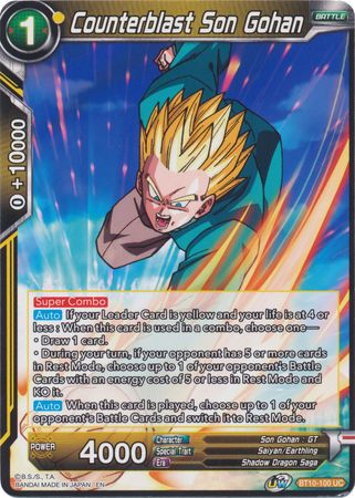 Counterblast Son Gohan (BT10-100) [Rise of the Unison Warrior 2nd Edition] | Enigma On Main