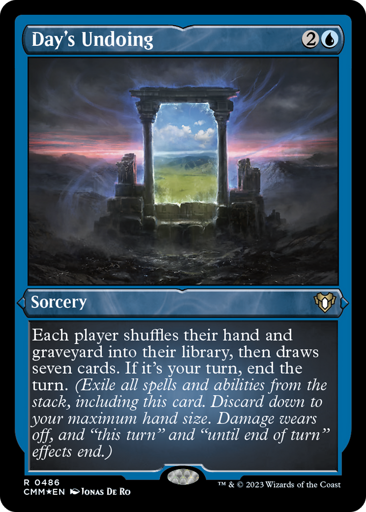 Day's Undoing (Foil Etched) [Commander Masters] | Enigma On Main