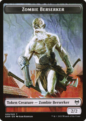 Treasure // Zombie Berserker Double-Sided Token [Kaldheim Tokens] | Enigma On Main