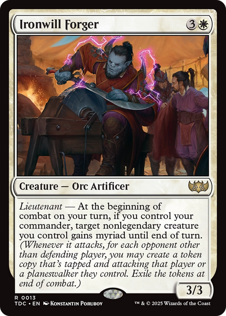 Ironwill Forger [Tarkir: Dragonstorm Commander] | Enigma On Main