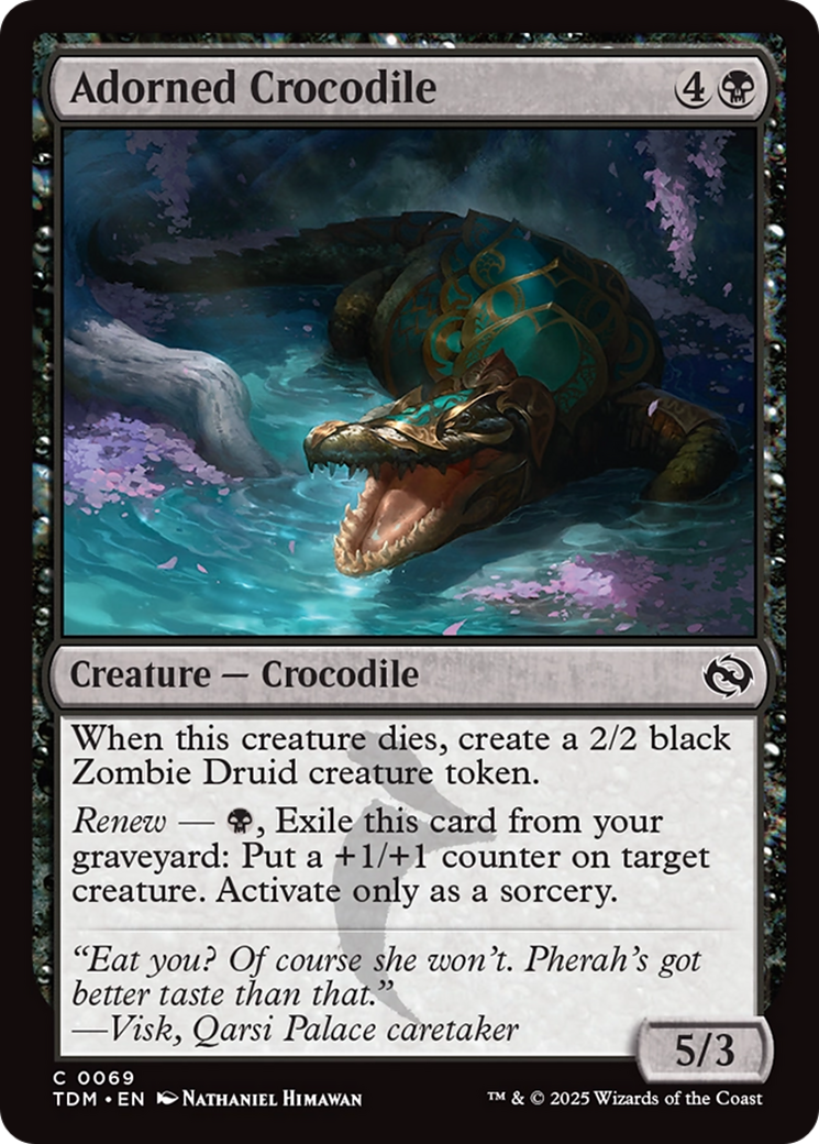 Adorned Crocodile [Tarkir: Dragonstorm] | Enigma On Main