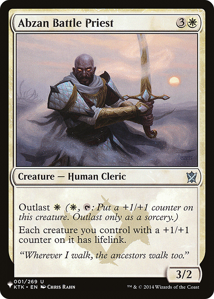 Abzan Battle Priest [The List Reprints] | Enigma On Main