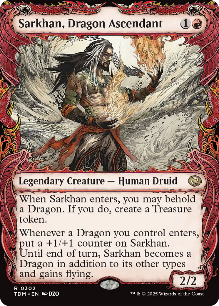 Sarkhan, Dragon Ascendant (0302) (Showcase) [Tarkir: Dragonstorm] | Enigma On Main