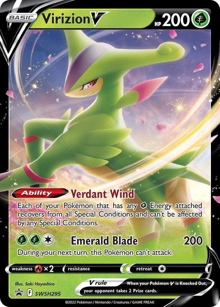 Virizion V (SWSH295) [Sword & Shield: Black Star Promos] | Enigma On Main