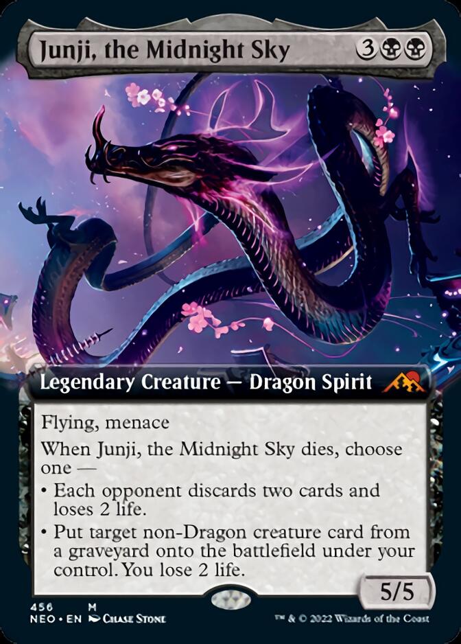 Junji, the Midnight Sky (Extended Art) [Kamigawa: Neon Dynasty] | Enigma On Main