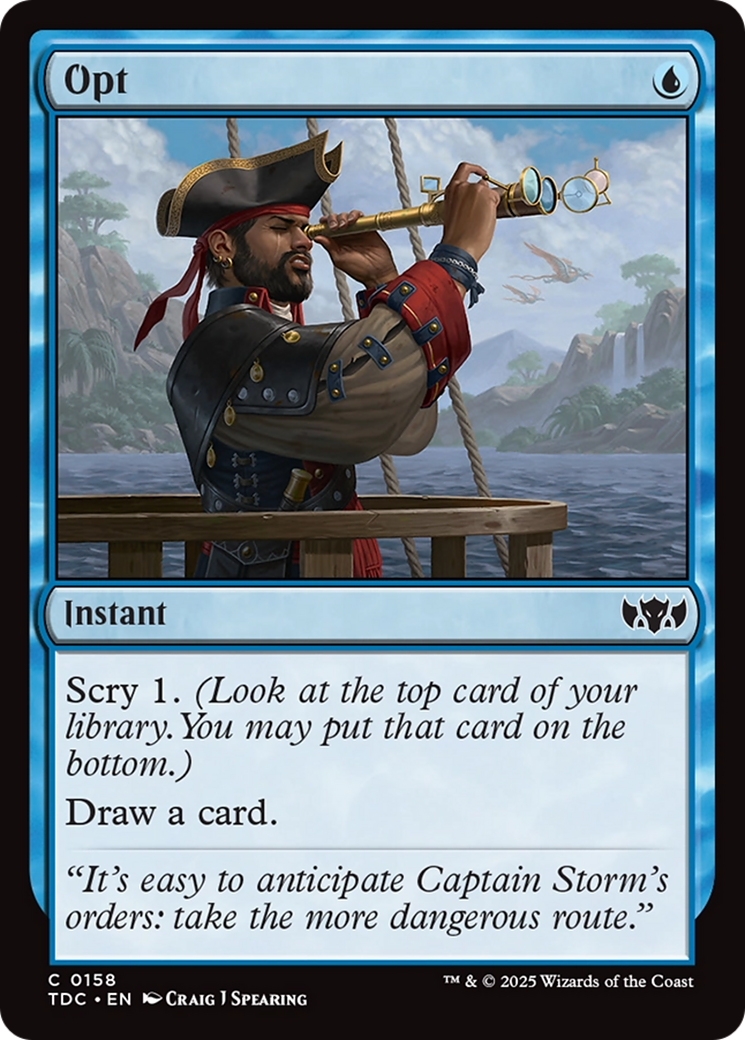 Opt [Tarkir: Dragonstorm Commander] | Enigma On Main