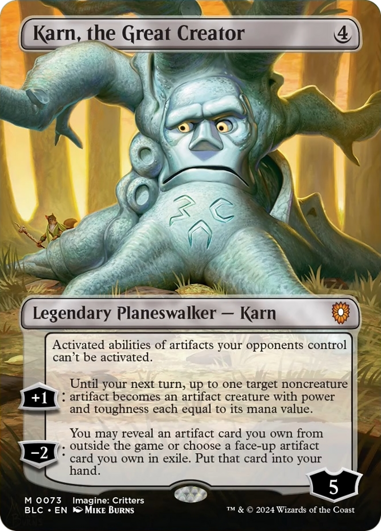 Karn, the Great Creator (Borderless) [Bloomburrow Commander] | Enigma On Main