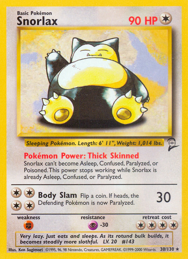 Snorlax (30/130) [Base Set 2] | Enigma On Main