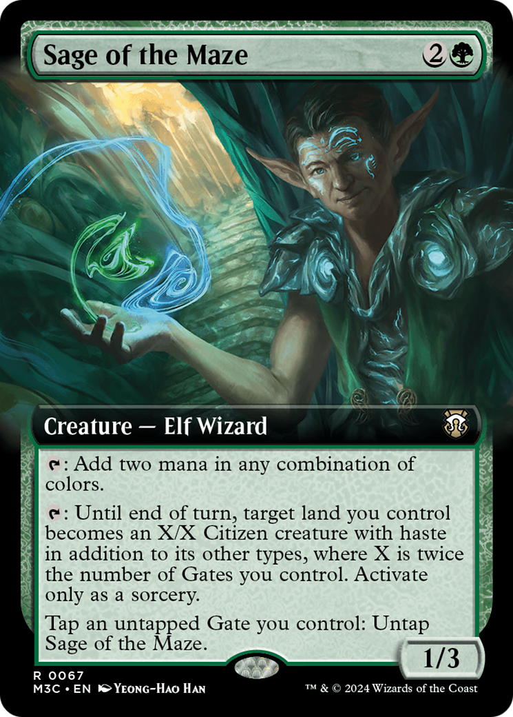 Sage of the Maze (Extended Art) [Modern Horizons 3 Commander] | Enigma On Main