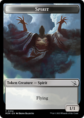Knight (7) // Spirit (14) Double-Sided Token [March of the Machine Commander Tokens] | Enigma On Main
