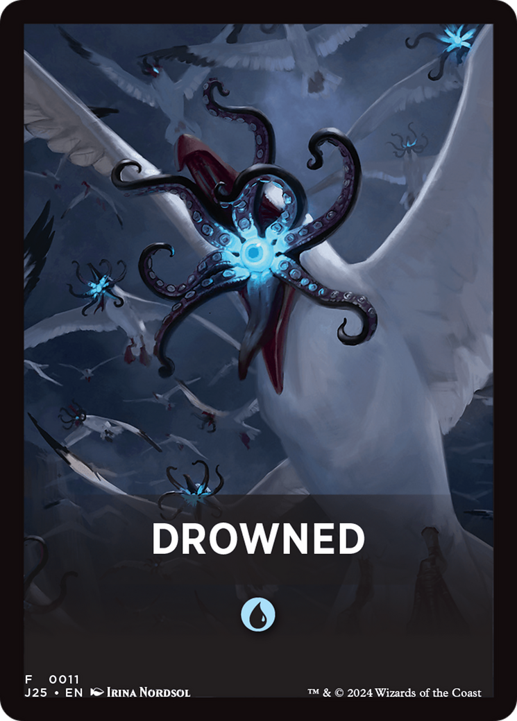 Drowned Theme Card [Foundations Jumpstart Front Cards] | Enigma On Main