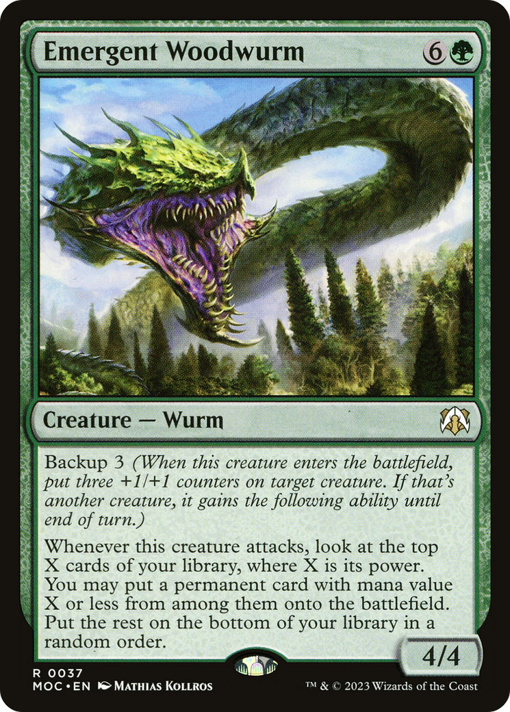 Emergent Woodwurm [March of the Machine Commander] | Enigma On Main