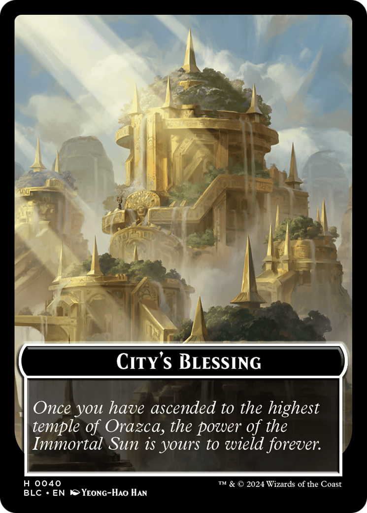 Hamster // City's Blessing Double-Sided Token [Bloomburrow Commander Tokens] | Enigma On Main