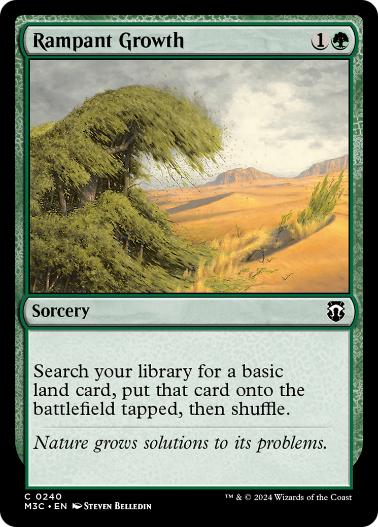 Rampant Growth (Ripple Foil) [Modern Horizons 3 Commander] | Enigma On Main