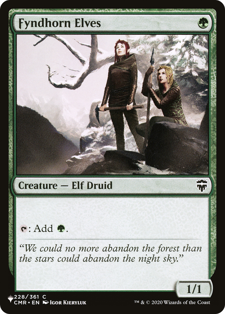 Fyndhorn Elves [The List] | Enigma On Main