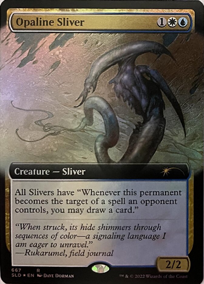 Opaline Sliver (Extended Art) [Secret Lair Drop Promos] | Enigma On Main