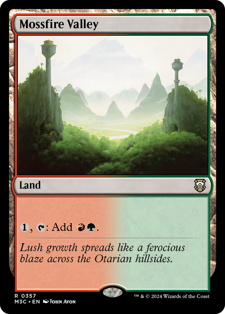 Mossfire Valley (Ripple Foil) [Modern Horizons 3 Commander] | Enigma On Main