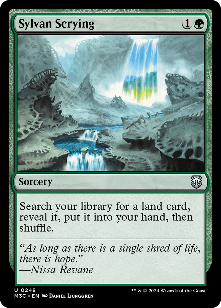 Sylvan Scrying (Ripple Foil) [Modern Horizons 3 Commander] | Enigma On Main