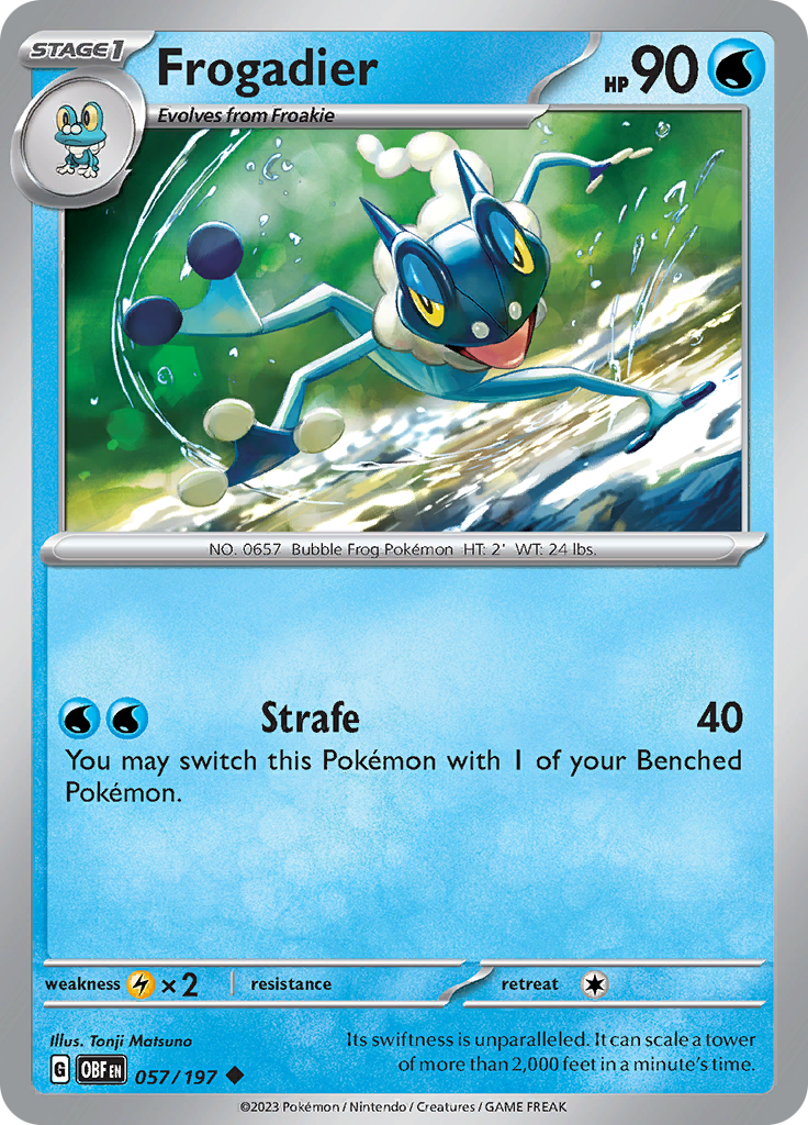 Frogadier (057/197) [Scarlet & Violet: Obsidian Flames] | Enigma On Main