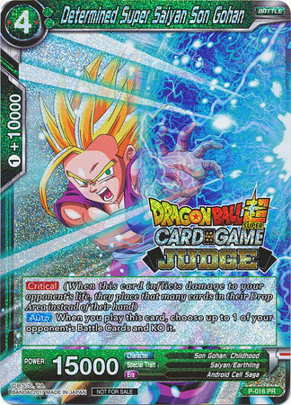 Determined Super Saiyan Son Gohan (P-016) [Judge Promotion Cards] | Enigma On Main