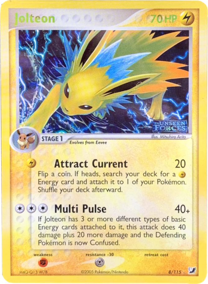 Jolteon (8/115) (Stamped) [EX: Unseen Forces] | Enigma On Main