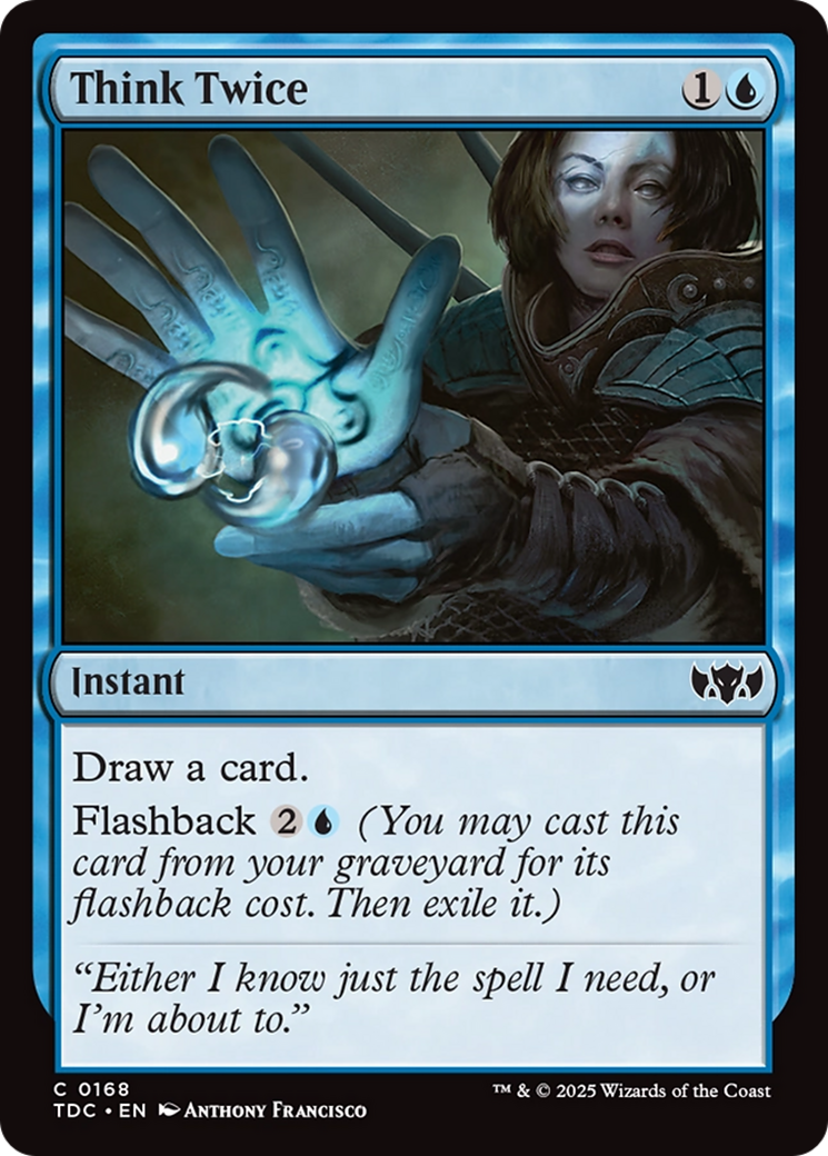Think Twice [Tarkir: Dragonstorm Commander] | Enigma On Main