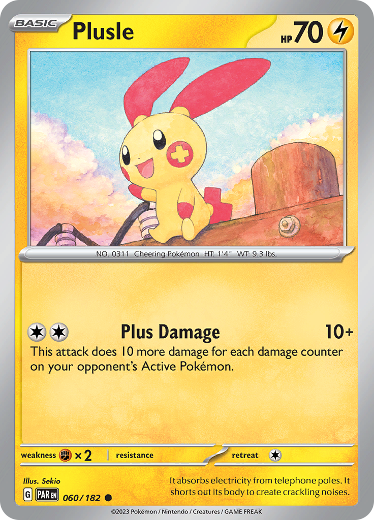 Plusle (060/182) [Scarlet & Violet: Paradox Rift] | Enigma On Main