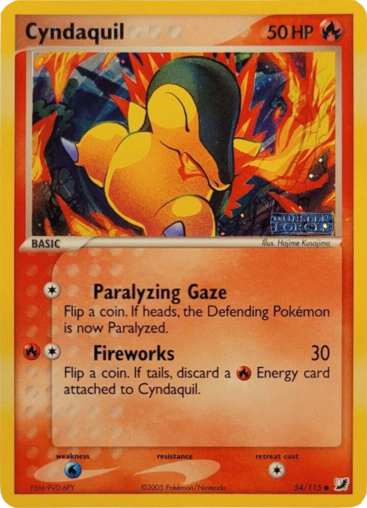 Cyndaquil (54/115) (Stamped) [EX: Unseen Forces] | Enigma On Main