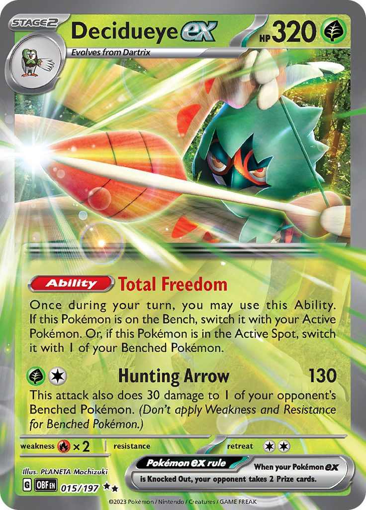 Decidueye ex (015/197) [Scarlet & Violet: Obsidian Flames] | Enigma On Main