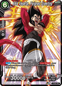 SS4 Vegeta, Feigned Greeting (P-307) [Tournament Promotion Cards] | Enigma On Main