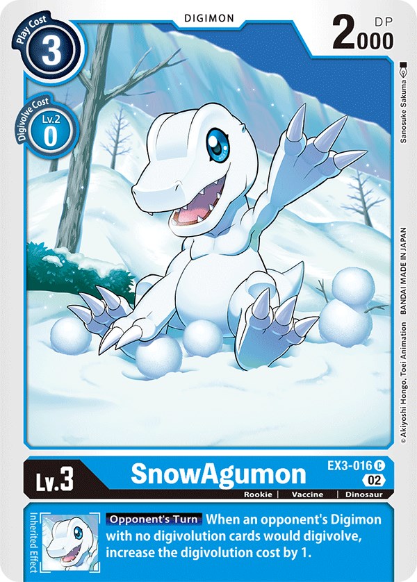 SnowAgumon [EX3-016] [Draconic Roar] | Enigma On Main