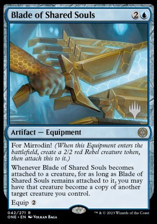 Blade of Shared Souls (Promo Pack) [Phyrexia: All Will Be One Promos] | Enigma On Main