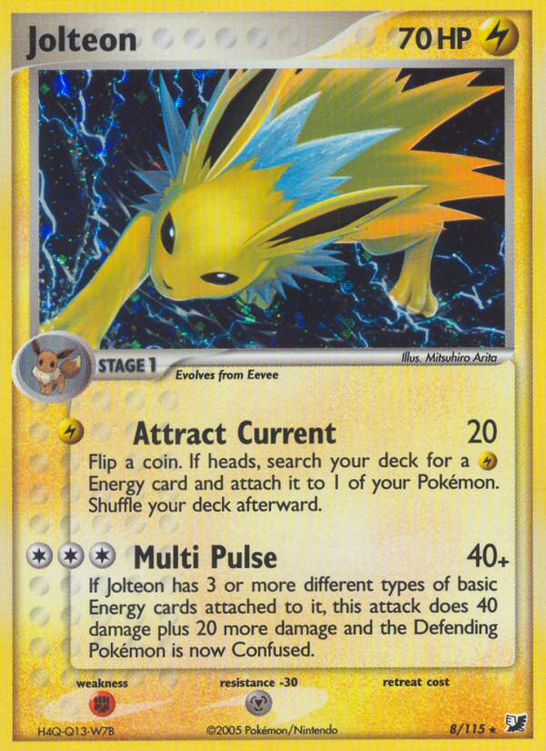 Jolteon (8/115) [EX: Unseen Forces] | Enigma On Main