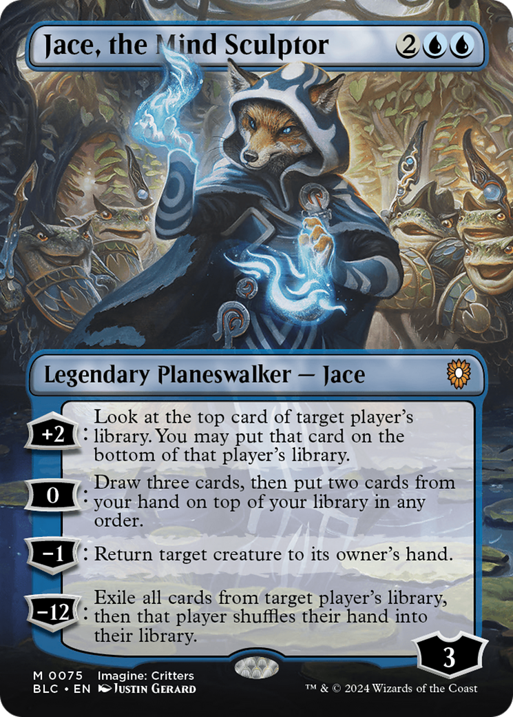 Jace, the Mind Sculptor (Borderless) [Bloomburrow Commander] | Enigma On Main