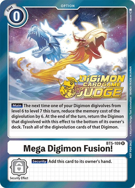 Mega Digimon Fusion! [BT5-109] (Judge Pack 1) [Battle of Omni Promos] | Enigma On Main