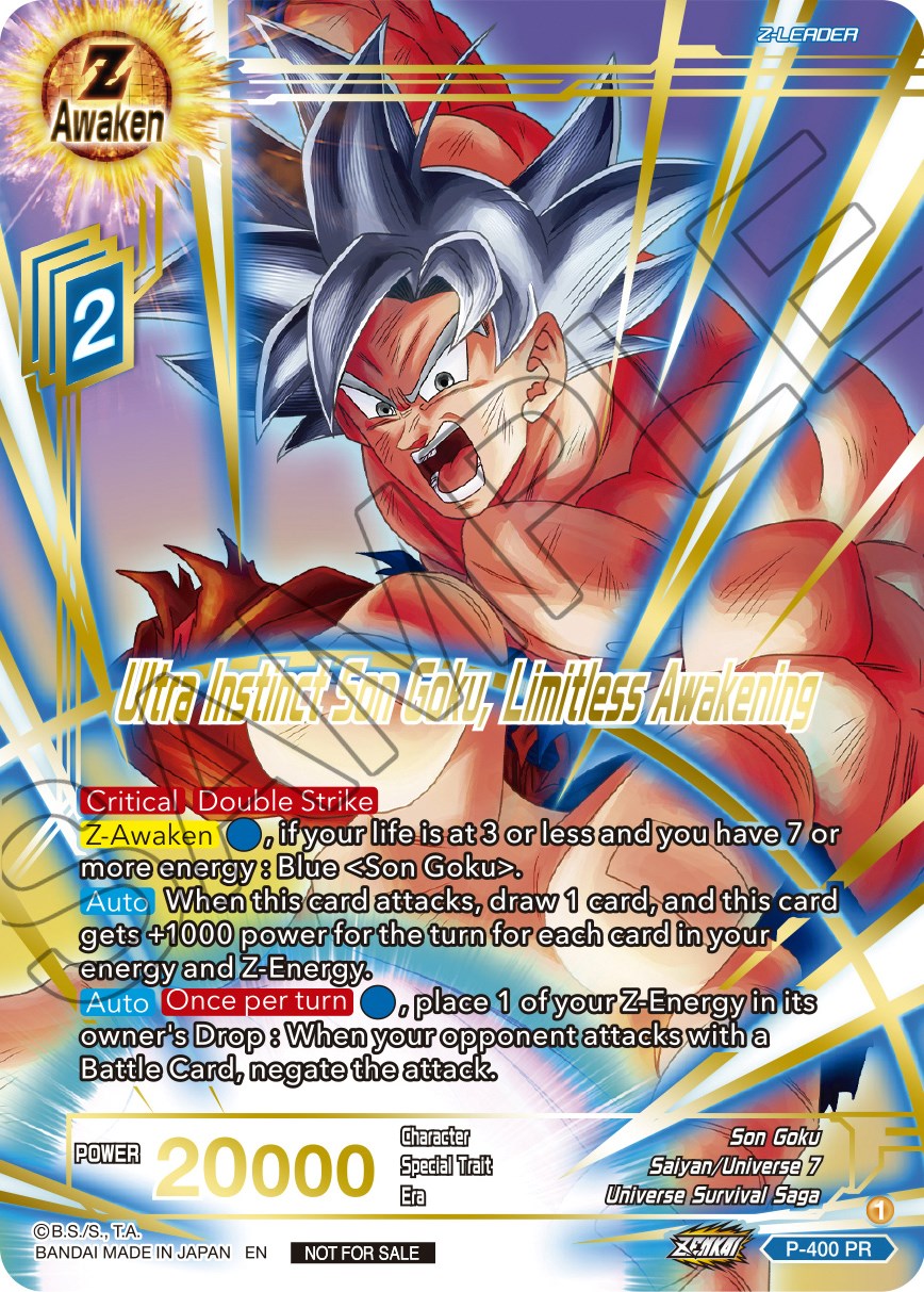 Ultra Instinct Son Goku, Limitless Awakening (Gold-Stamped) (P-400) [Promotion Cards] | Enigma On Main