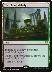 Temple of Malady [Phyrexia: All Will Be One Commander] | Enigma On Main