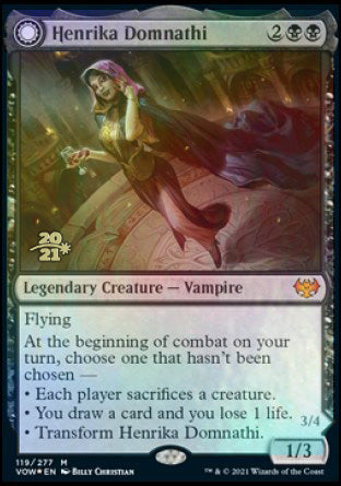 Henrika Domnathi // Henrika, Infernal Seer [Innistrad: Crimson Vow Prerelease Promos] | Enigma On Main