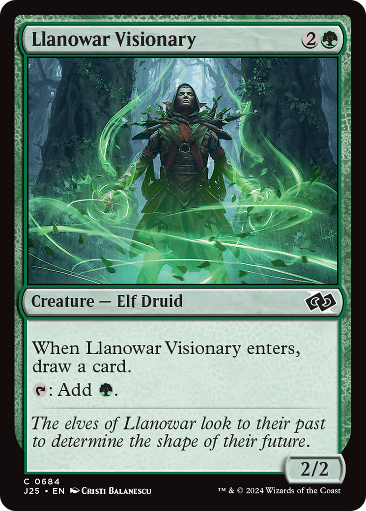 Llanowar Visionary [Foundations Jumpstart] | Enigma On Main